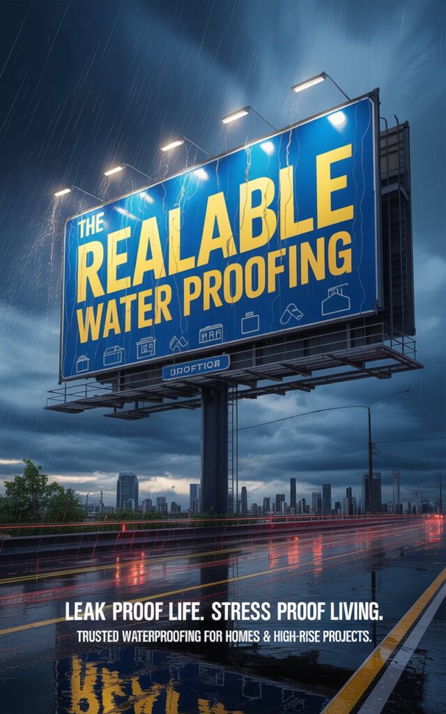 The Relaible water proofing poster